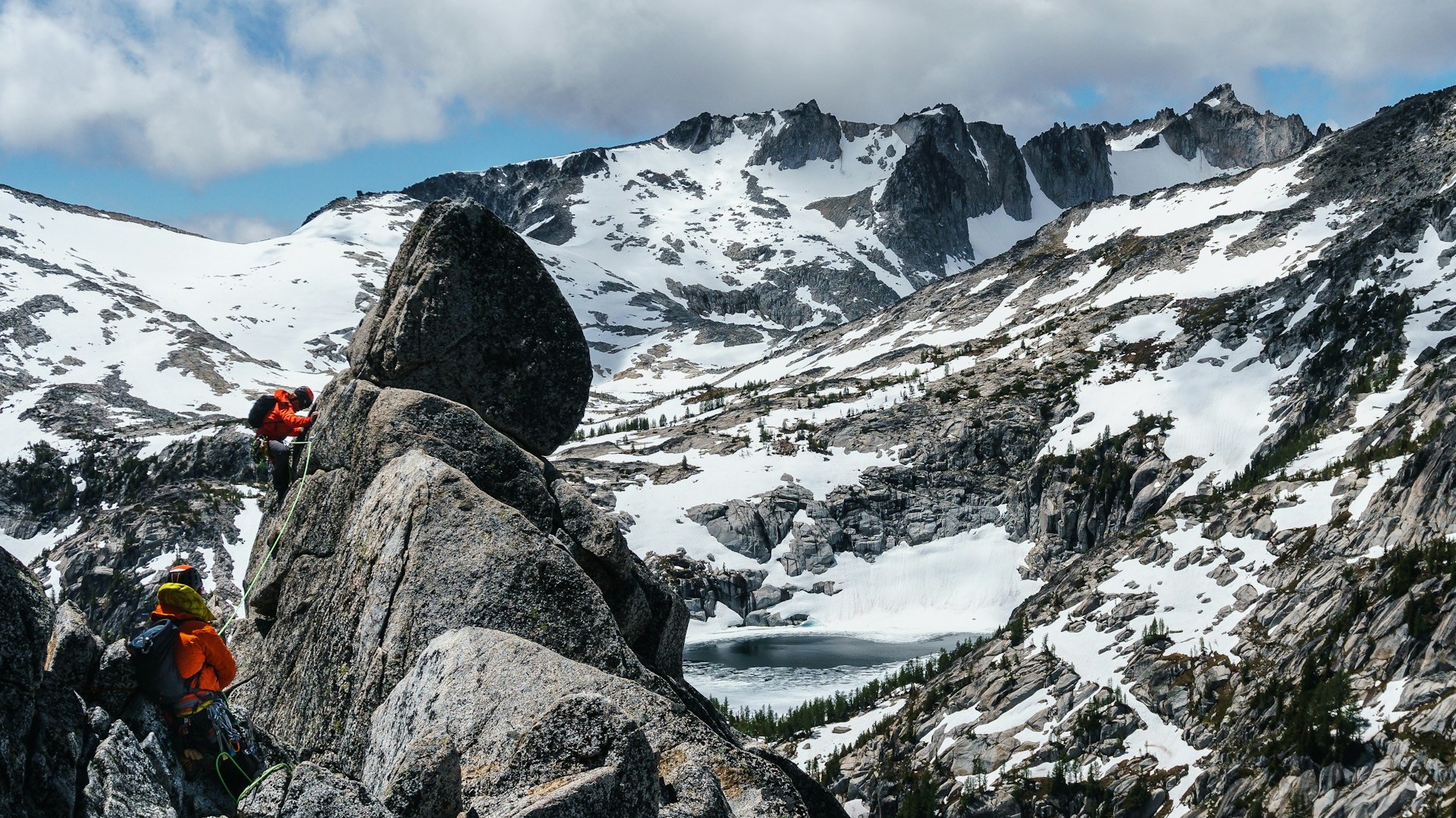 Aufstieg während eines Alpinkurses