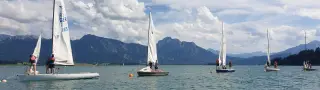 Kursbild für Segelgrundkurs am Forggensee für Anfänger